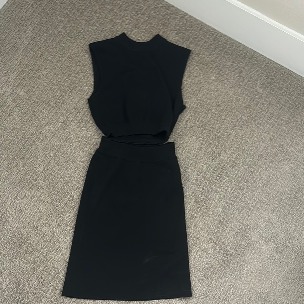 Black Cutout Sleeveless Mini Dress
